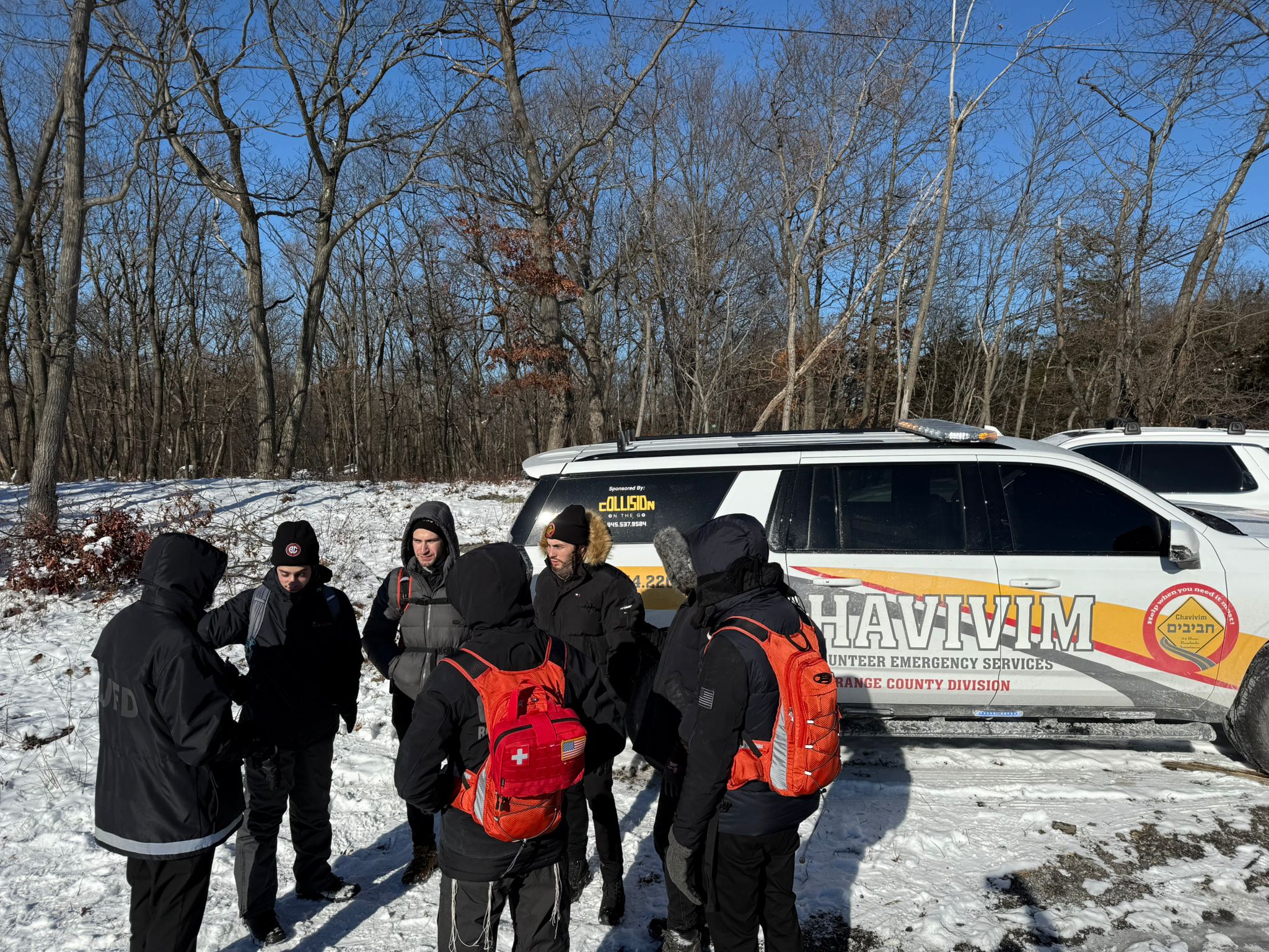 Chavivim SAR team gathered for a briefing