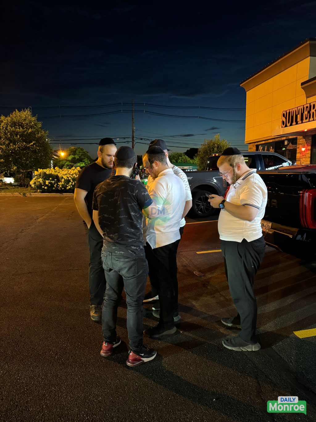 Chavivim members coordinating the search for the stolen scooter